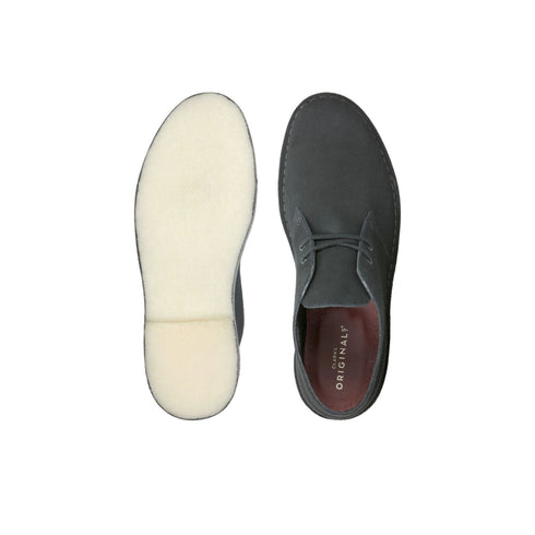 Scarpa Stringata Uomo in pelle Desert Boot Nero Clarks- Francavilla Moda